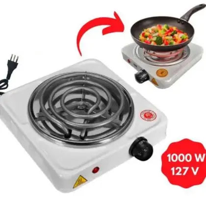 🔥 Plaque Chauffante Électrique 1000W – Cuisinez facilement, rapidement et sans encombrement !