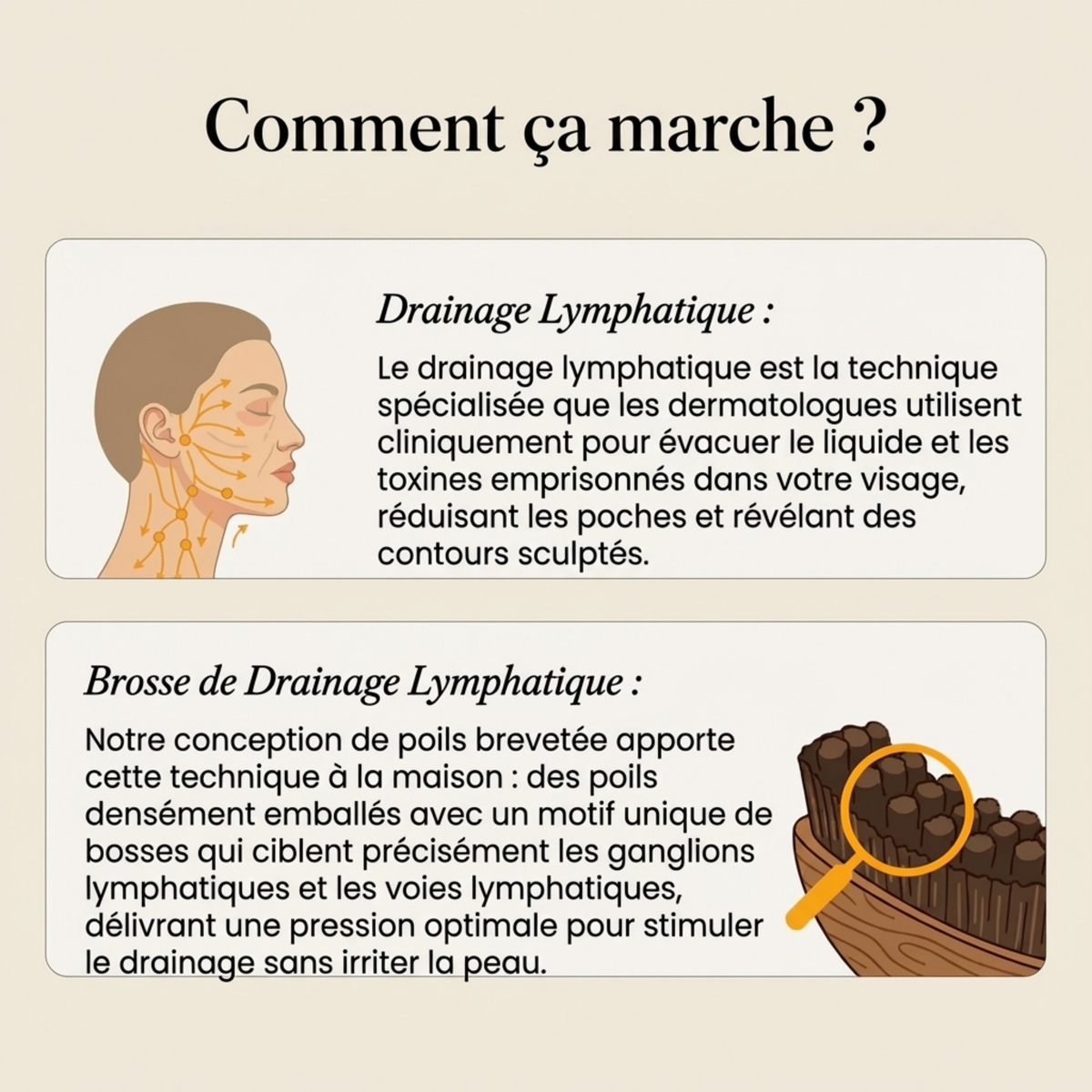 🧴 Brosse lymphatique visage – Retrouvez une peau lisse et lumineuse en 2 minutes !