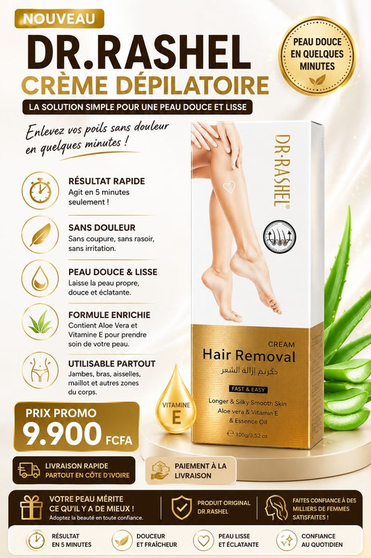 Crème épilatoire – Retirez vos poils sans douleur et retrouvez une peau douce instantanément