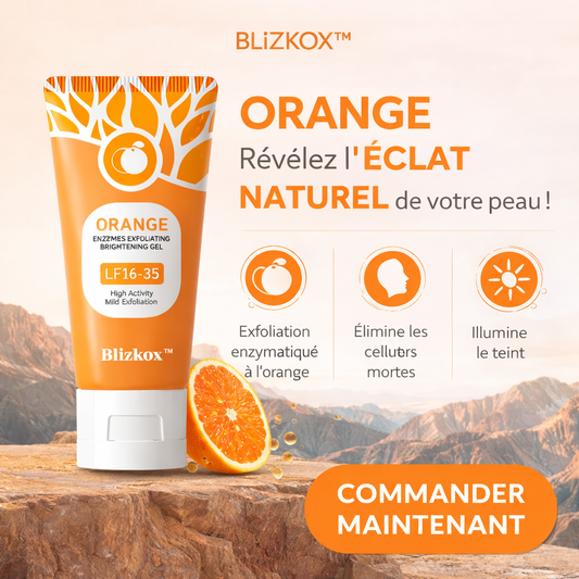 Gel Exfoliant Orange – Révèle une peau éclatante en quelques jours 🍊