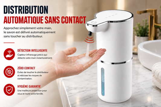🧼 Distributeur Automatique de Savon – Lavez-vous les mains sans toucher au distributeur !
