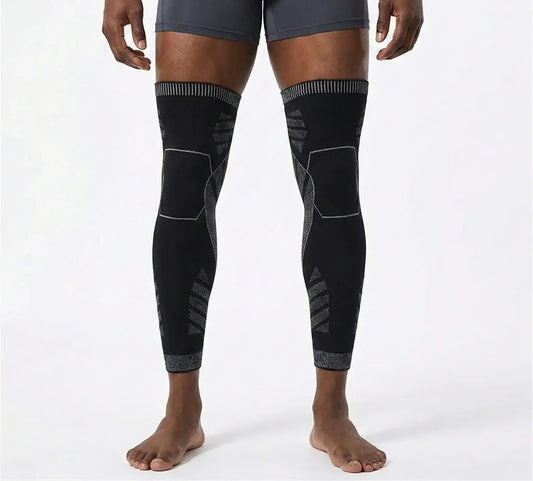 Manchon de Compression Genou & Jambes - Bougez avec plus de confort, sans laisser vos genoux vous ralentir.