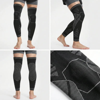 Manchon de Compression Genou & Jambes - Bougez avec plus de confort, sans laisser vos genoux vous ralentir.