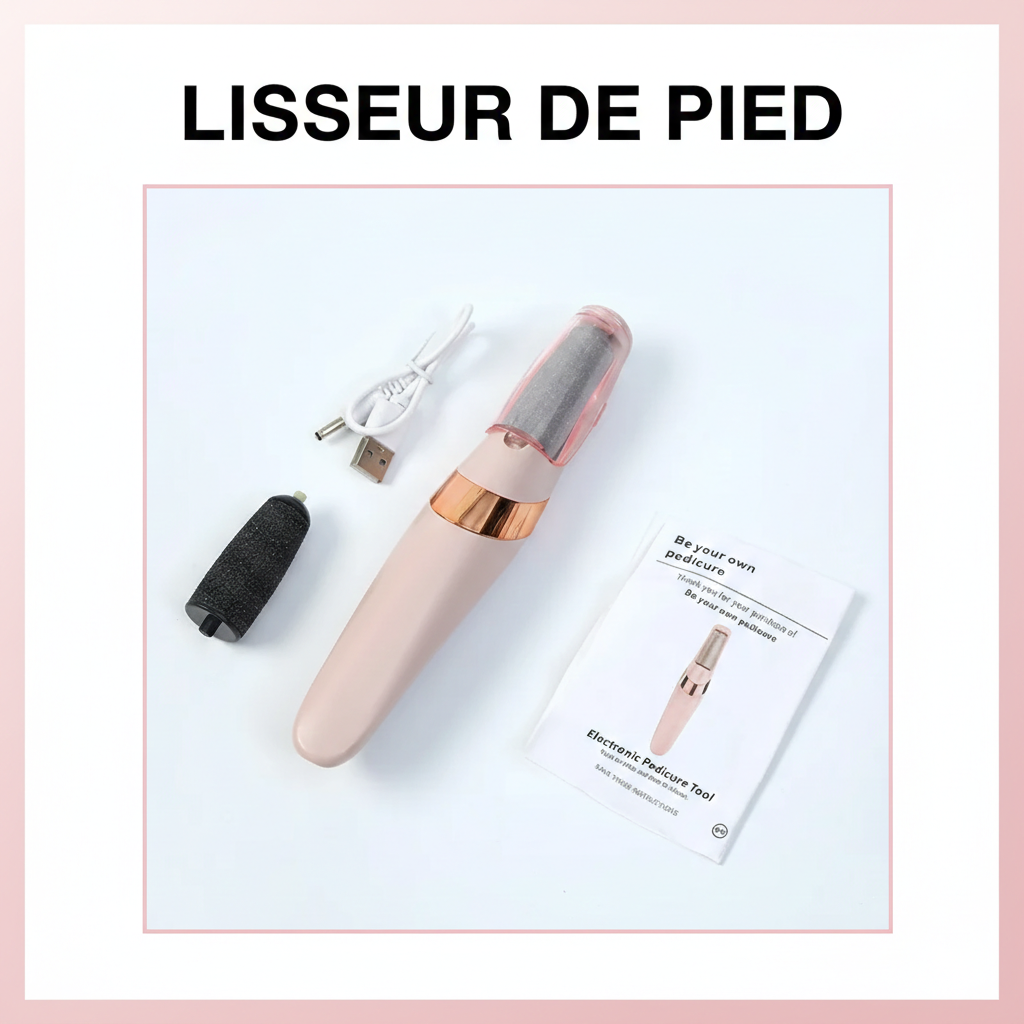 Râpe électrique pour les pieds – Dites adieu aux talons secs et fissurés !