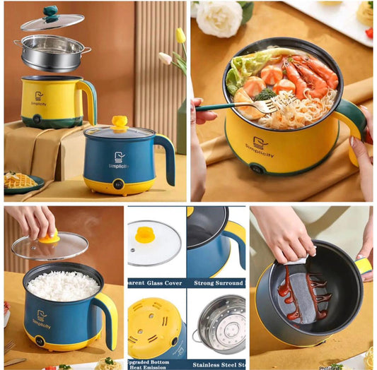 Mini Cuiseur Électrique Multifonction – Cuisinez vite, mangez chaud, sans effort !
