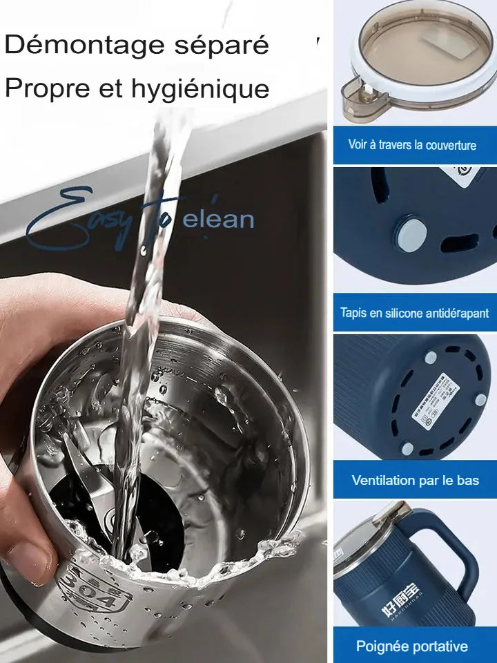 ⚡ Mini Moulin Électrique Multifonction – Broyez tout en quelques secondes sans effort !