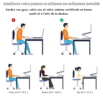 💻 Support PC Ergonomique – Dites adieu aux douleurs de dos !
