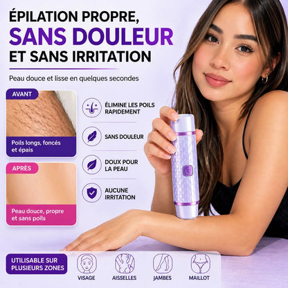 ✨ Épilateur Double Tête – Une peau douce sans effort, à tout moment !