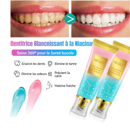 🌟 Dentifrice Blanchissant à la Niacinamide – Retrouve un Sourire éclatant et une Confiance nouvelle en Quelques Jours !