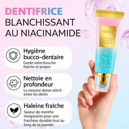 🌟 Dentifrice Blanchissant à la Niacinamide – Retrouve un Sourire éclatant et une Confiance nouvelle en Quelques Jours !