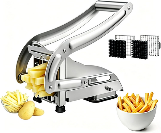 🥔 Coupe-Légumes Multifonction – Préparez vos frites parfaites en quelques secondes !