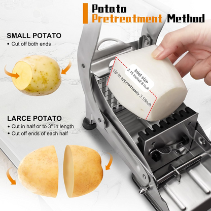 🥔 Coupe-Légumes Multifonction – Préparez vos frites parfaites en quelques secondes !