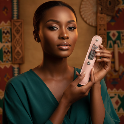 Femme élégante avec le kit