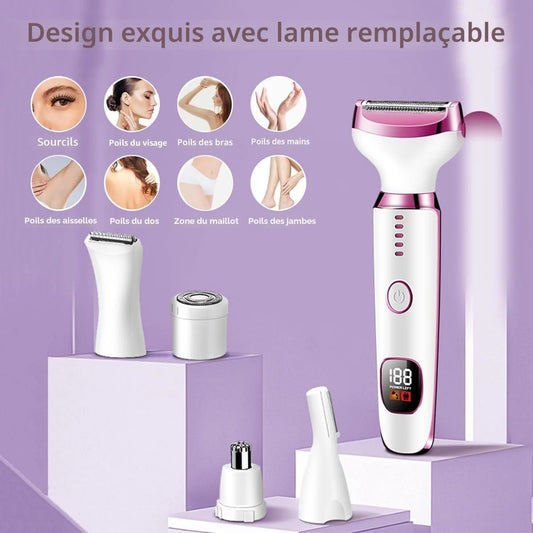 💕 Beauty 5-en-1 – Dites adieu aux longues routines d’épilation et gardez une peau toujours nette !