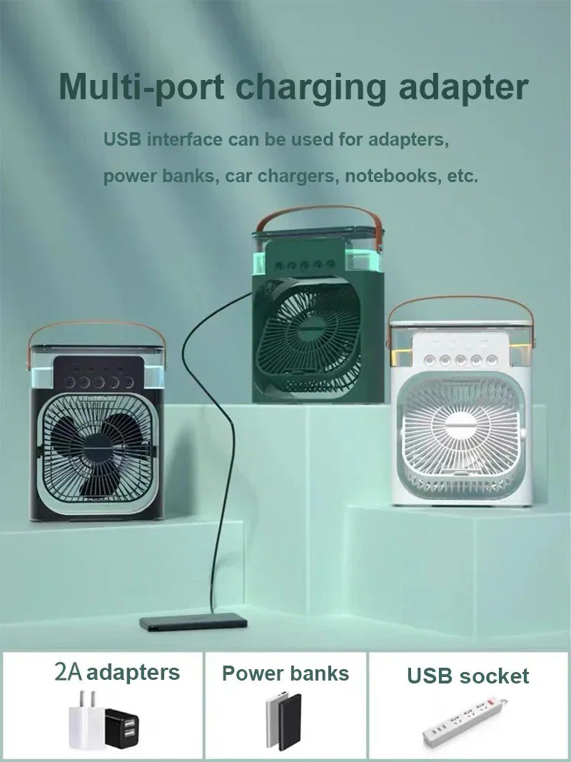 Mini Climatiseur Rechargeable 3 en 1