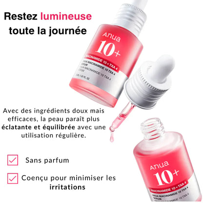 ANUA NIACINAMIDE 10% + TXA 4%-POUR UNE PEAU NETTE ET SANS IMPERFECTIONS